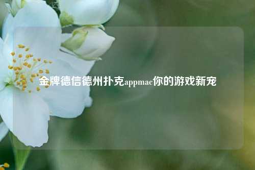 金牌德信德州扑克appmac你的游戏新宠